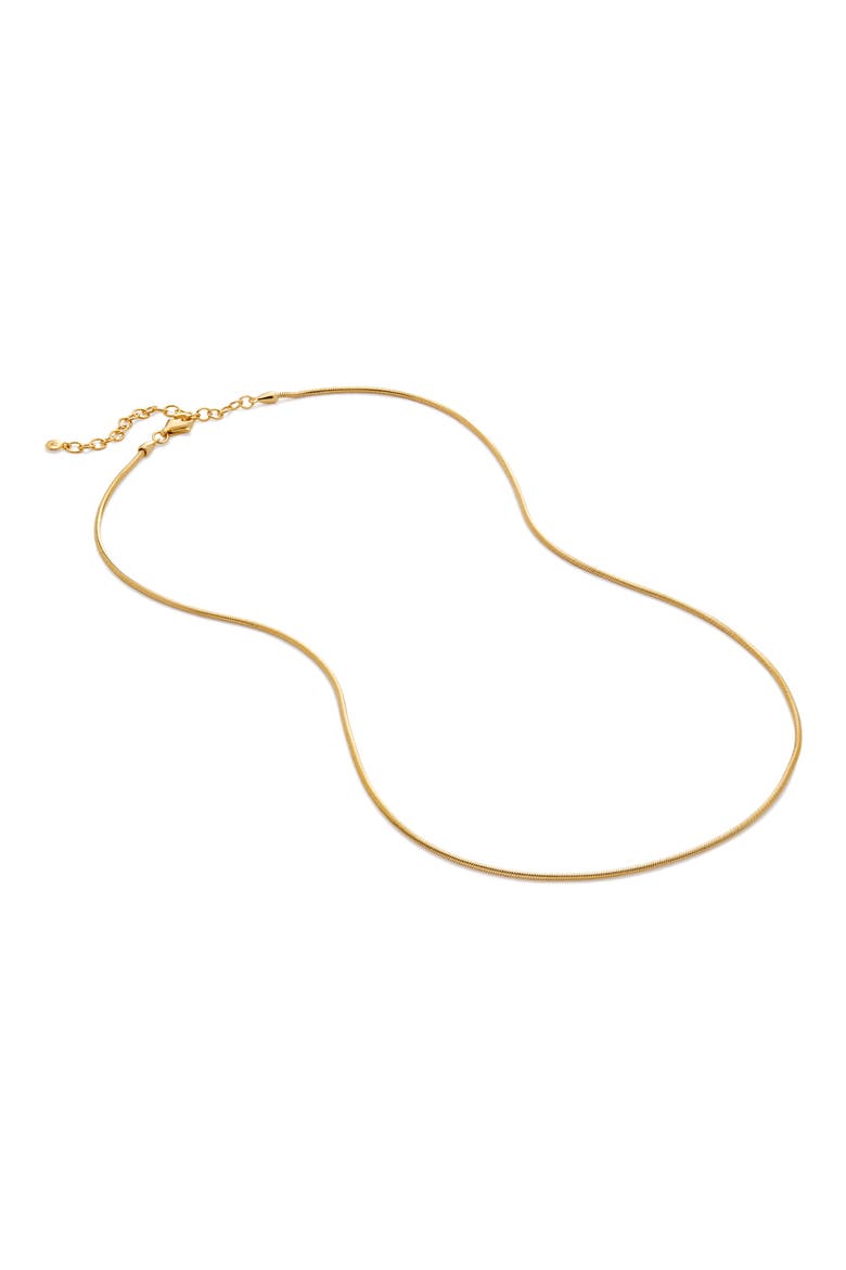 Thin Snake Chain Necklace, Main, color, 18CT GOLD VERMEIL