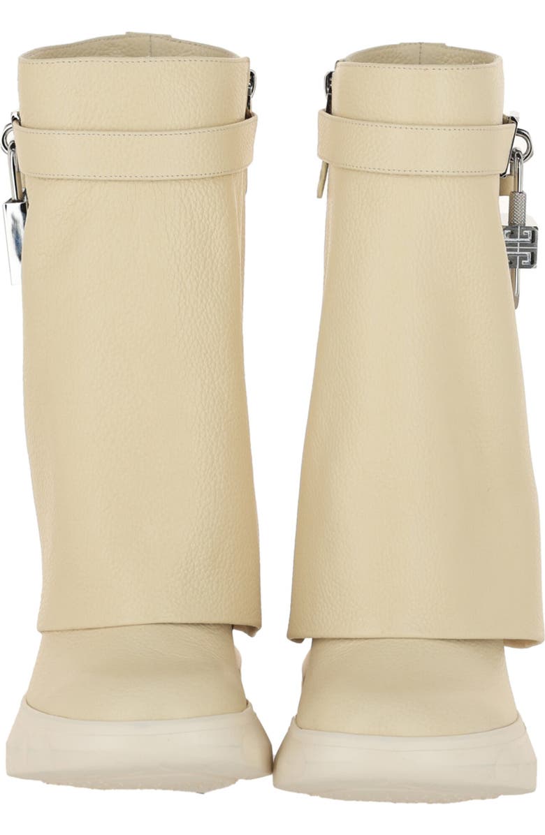 Givenchy Shark Lock Foldover Shaft Biker Boot, Alternate, color,