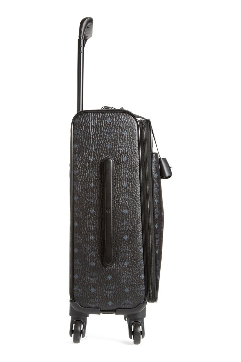 Small Traveler Visetos 21-Inch Trolley Wheeled Suitcase, Alternate, color, BLACK