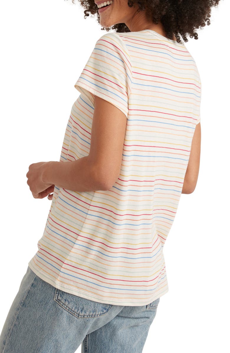 Marine Layer Stripe T-Shirt, Alternate, color,