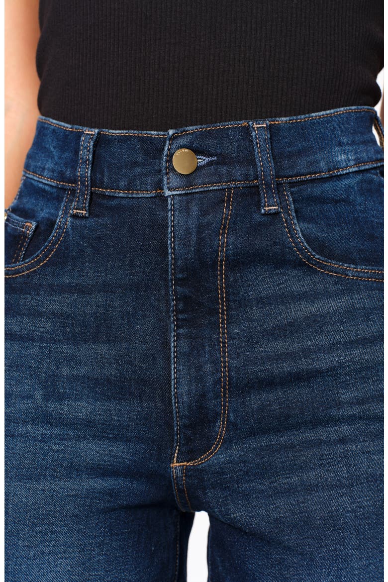 Hepburn High Waist Wide Leg Jeans, Alternate, color, MEDITERRANEAN