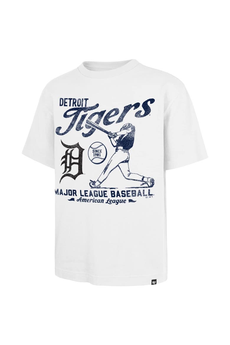 Men's '47 White Detroit Tigers Regional Batter Foundation T-Shirt, Alternate, color, White