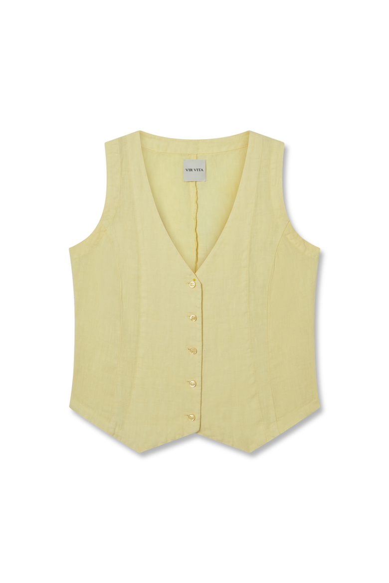 Violette Vest, Main, color, BUTTER