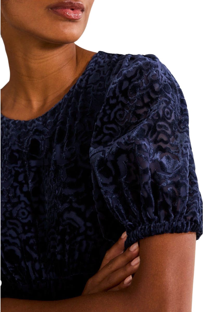 FatFace Women's Nora Burnout Midi Dress, Alternate, color, 