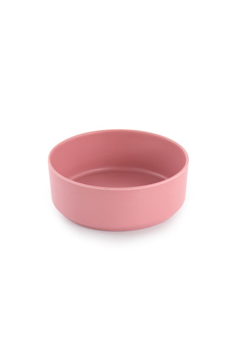 Canyon Crest 12 Piece Round Melamine Dinnerware Set, Alternate, color, Pink