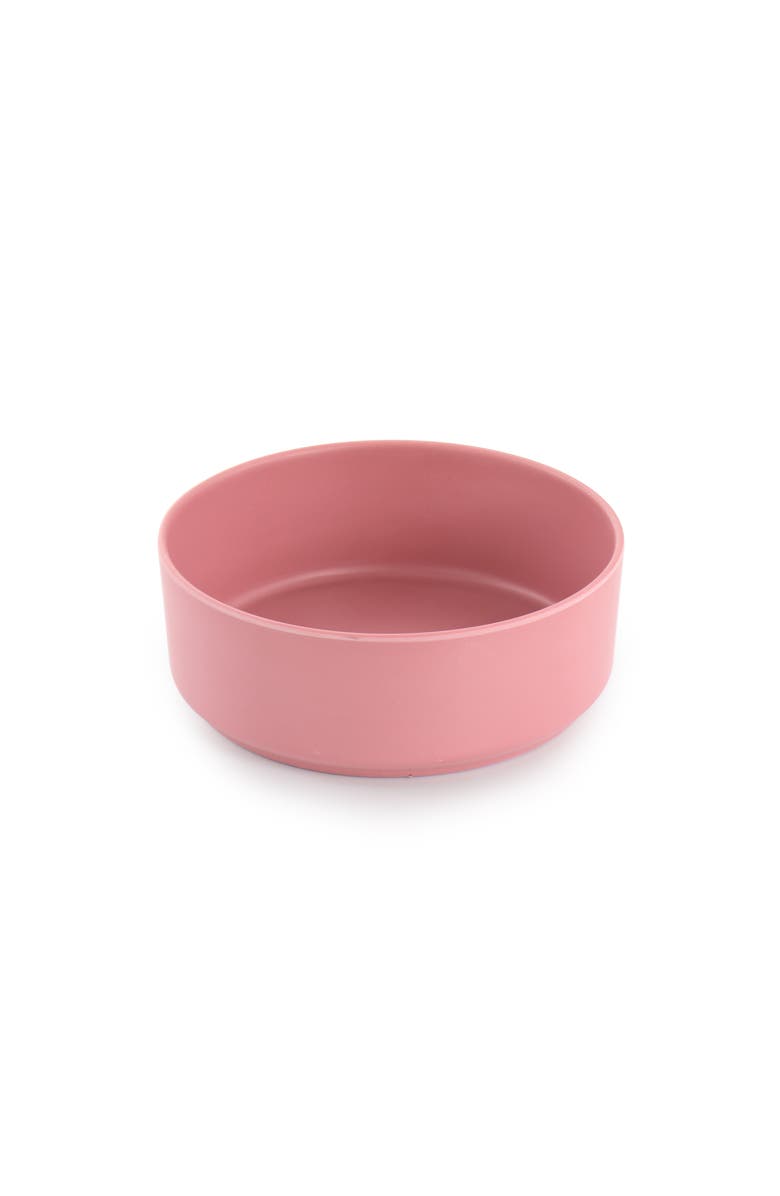 Gibson Home Canyon Crest 12 Piece Round Melamine Dinnerware Set, Alternate, color, Pink