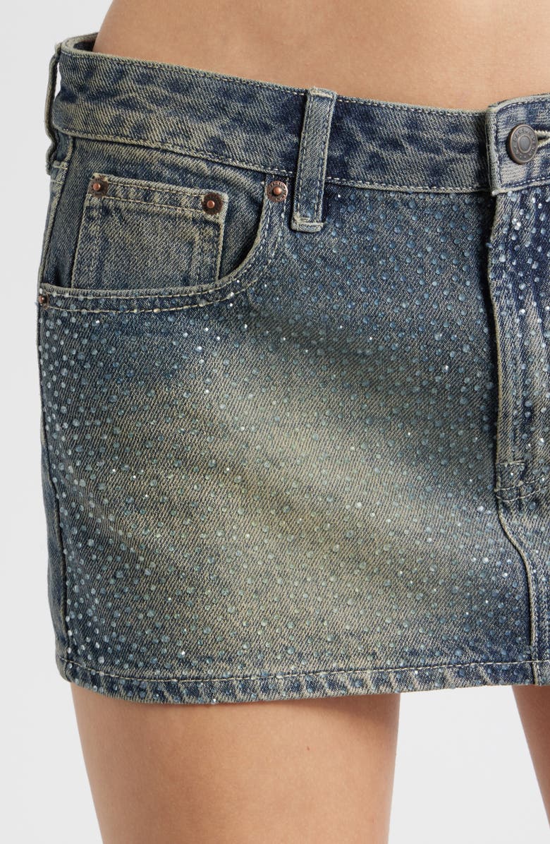 PacSun Malva Micro Miniskirt, Alternate, color, Medium Indigo