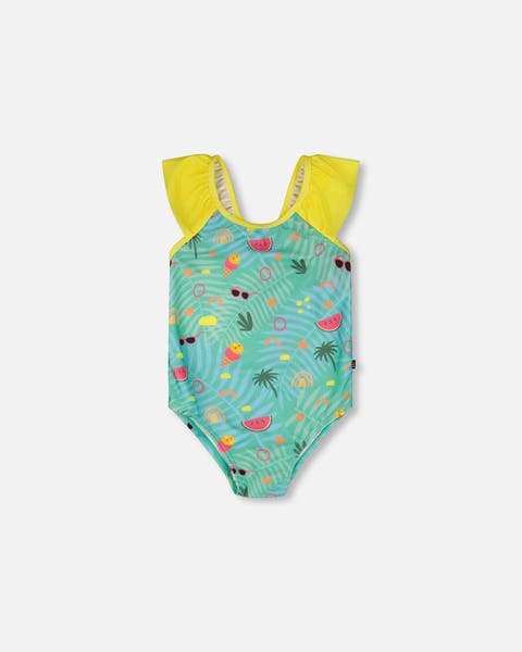 One-Piece Ruffle Beach Swimsuit (Toddler, Little Kid & Big Kid)