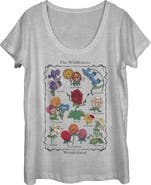 Alice in Wonderland Women's Alice in Wonderland The Wildflowers Chart Graphic T-Shirt