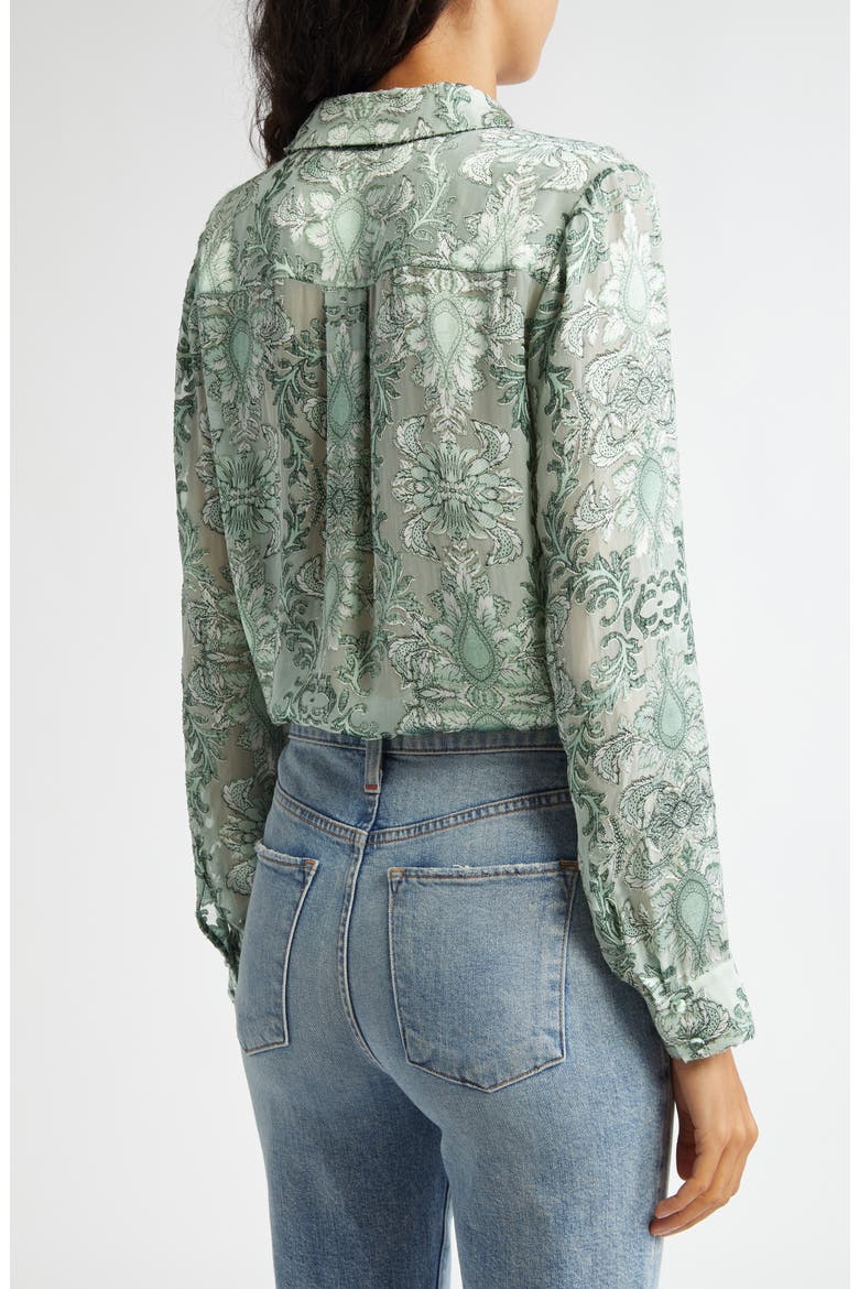Eloise Button-Up Shirt, Alternate, color, VANITY PISTACHIO