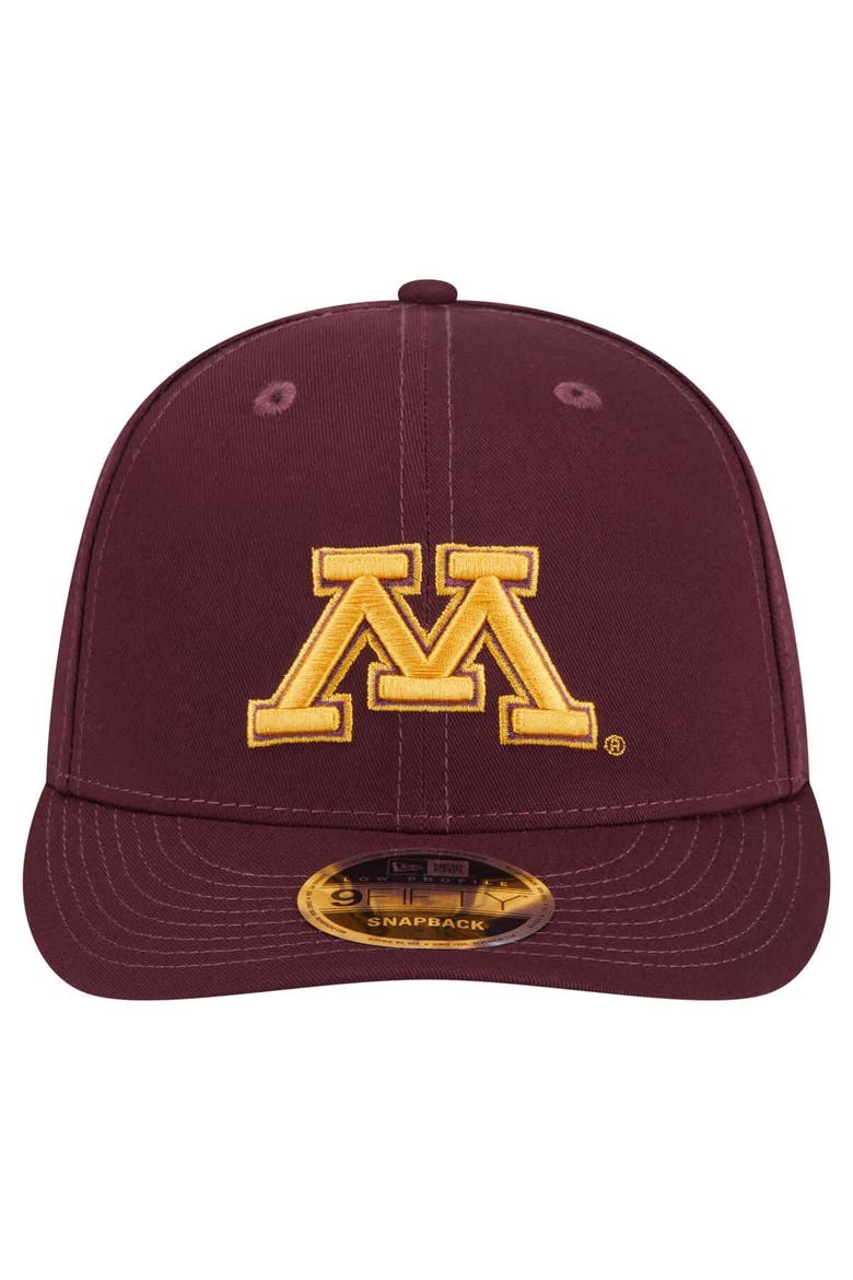 Men's New Era Maroon Minnesota Golden Gophers Low Profile 9FIFTY Snapback Hat, Alternate, color, Maroon