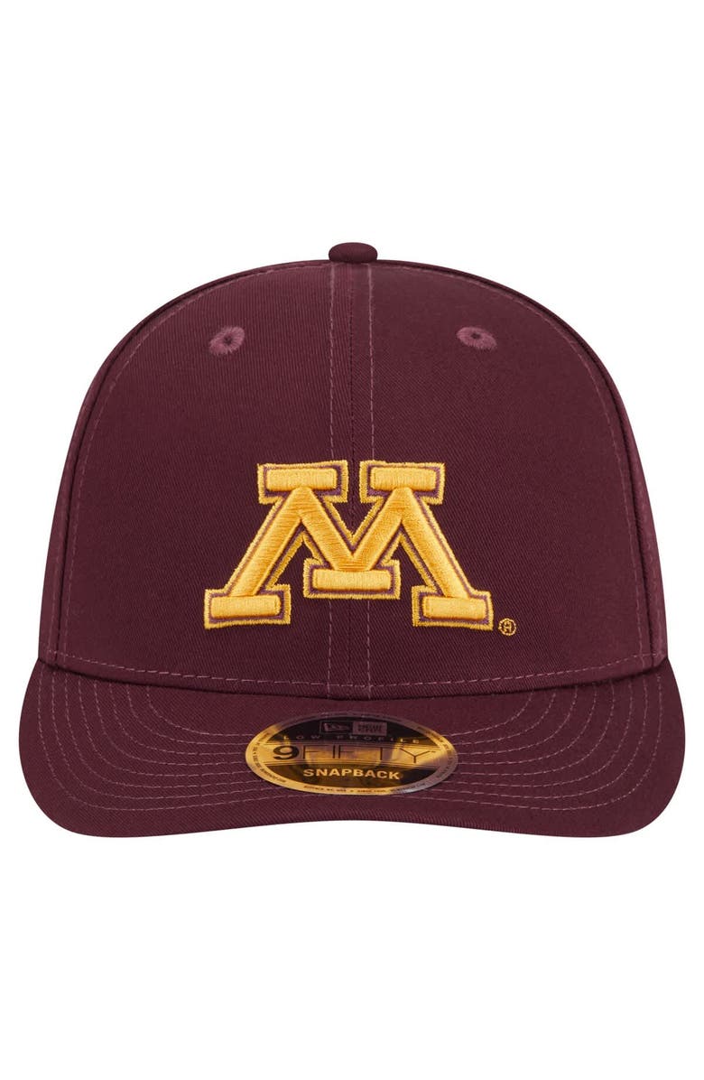 New Era Men's New Era Maroon Minnesota Golden Gophers Low Profile 9FIFTY Snapback Hat, Alternate, color, Maroon