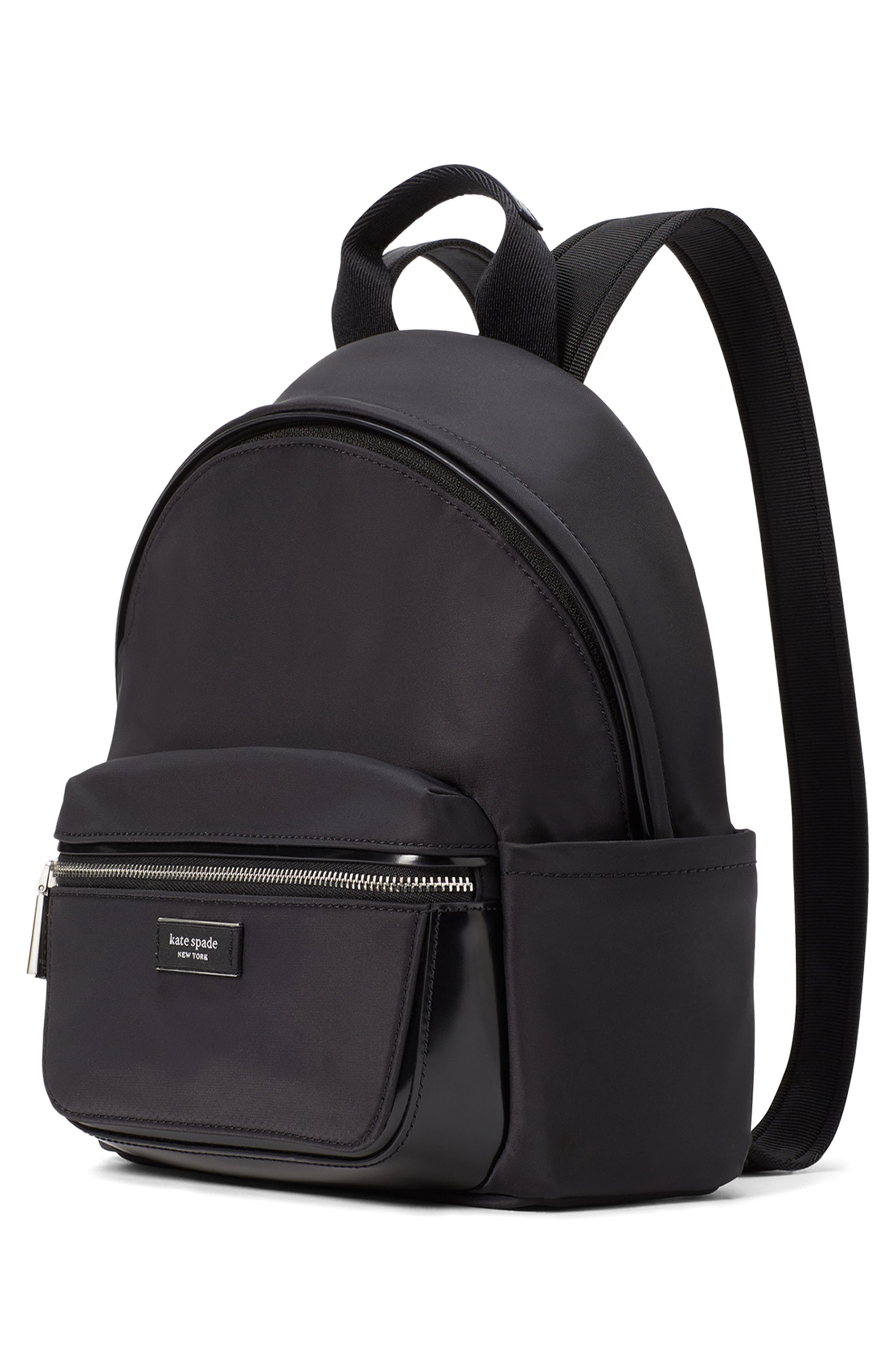 Kate Spade New York small sam icon recycled nylon backpack, Alternate, color, 