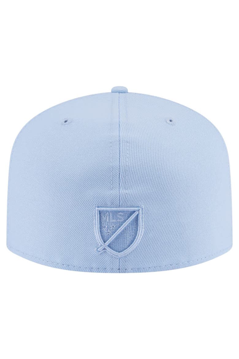 Men's New Era Light Blue Colorado Rapids Color Pack A-Frame 59FIFTY Fitted Hat, Alternate, color, Light Blue