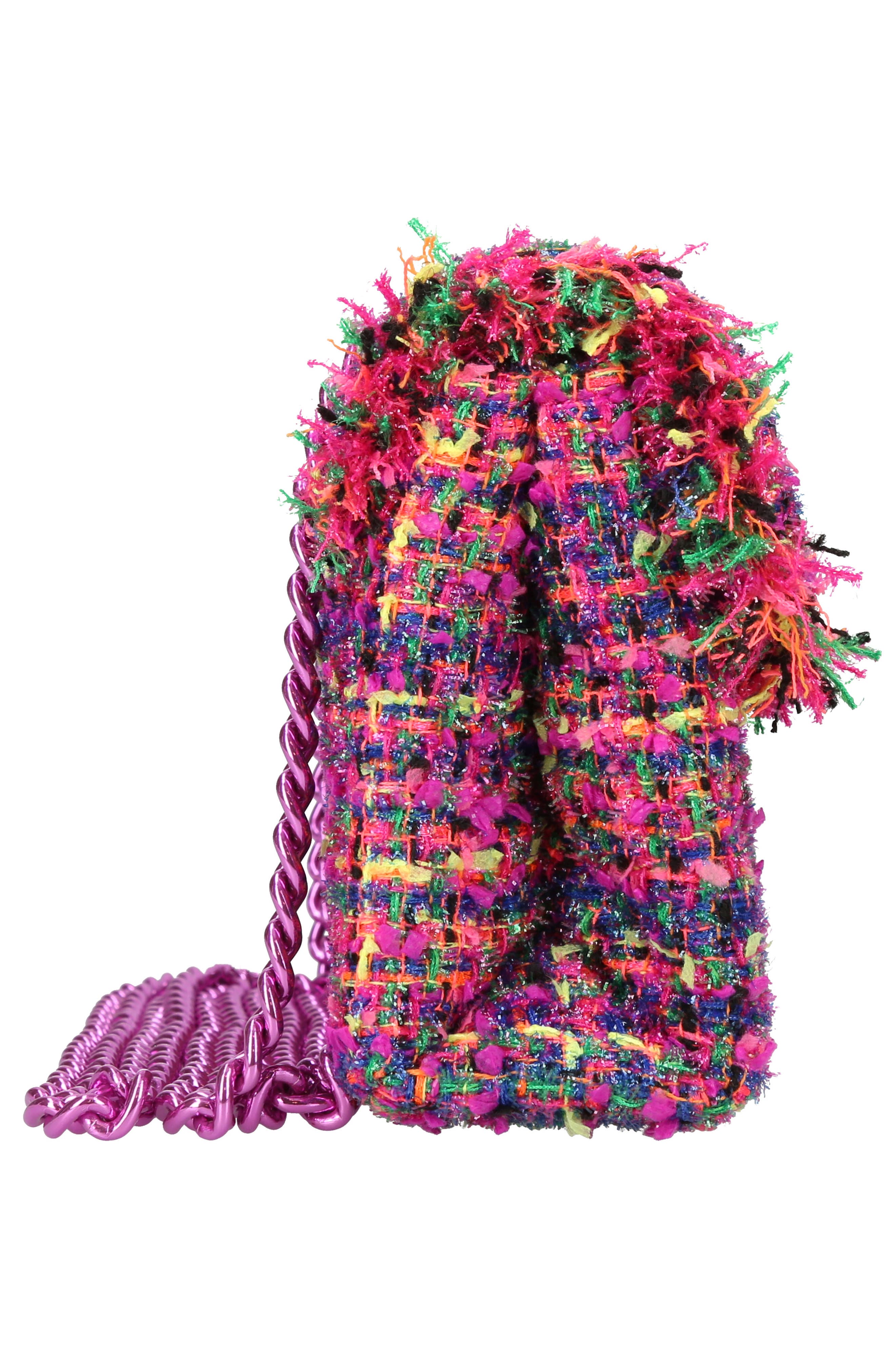 Kurt Geiger London Mini Kensington Tweed Convertible Crossbody Bag, Alternate, color, 