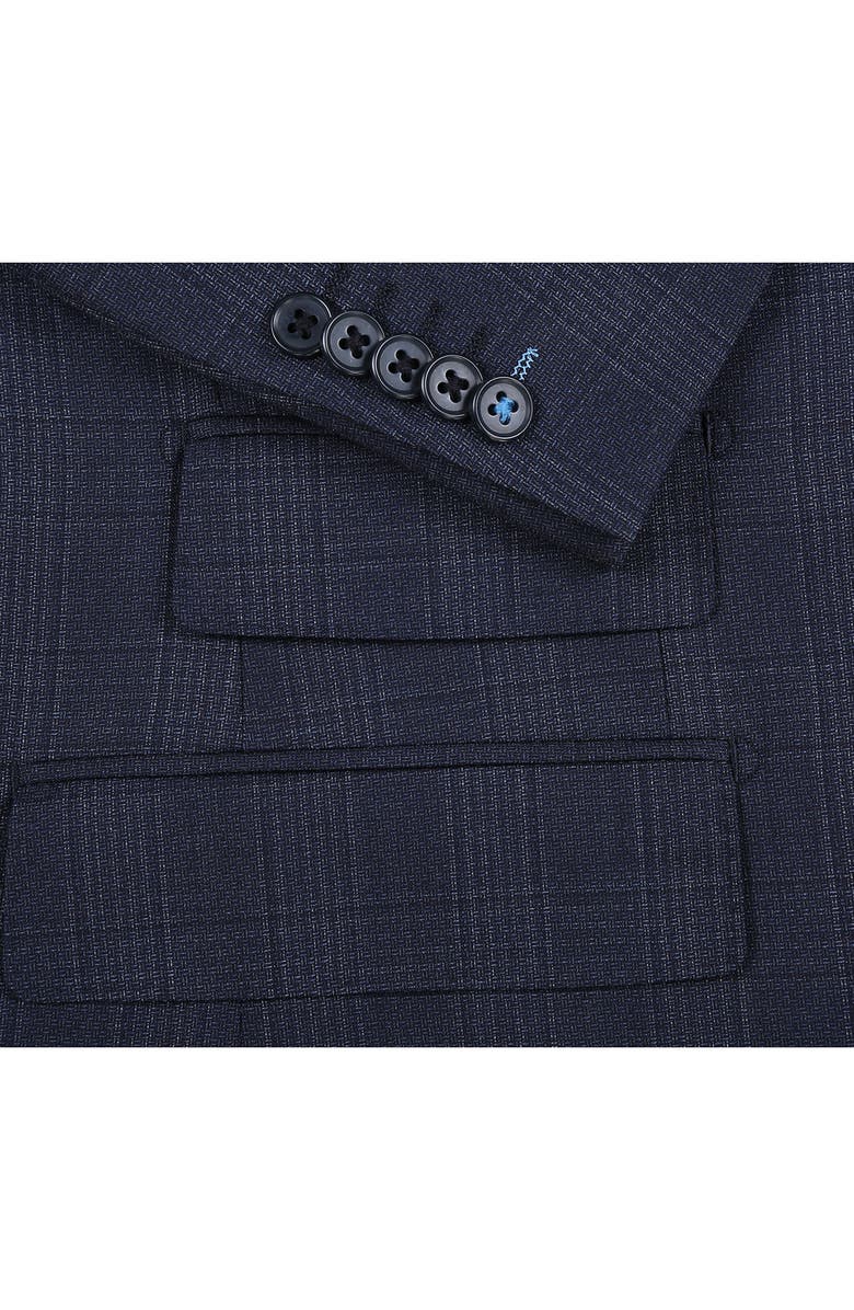 English Laundry Peak Lapel Wool Blend Suit, Alternate, color, Navy
