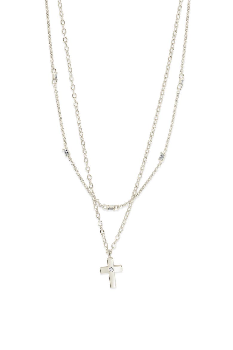 Magdolina Layered Necklace, Alternate, color, SILVER
