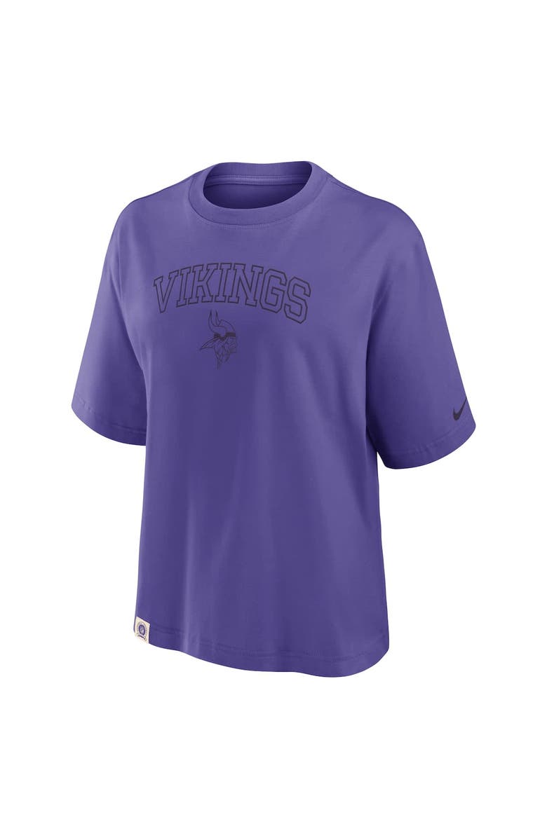 Nike Women's Nike Purple Minnesota Vikings Glory Arch Boxy T-Shirt, Alternate, color, Purple