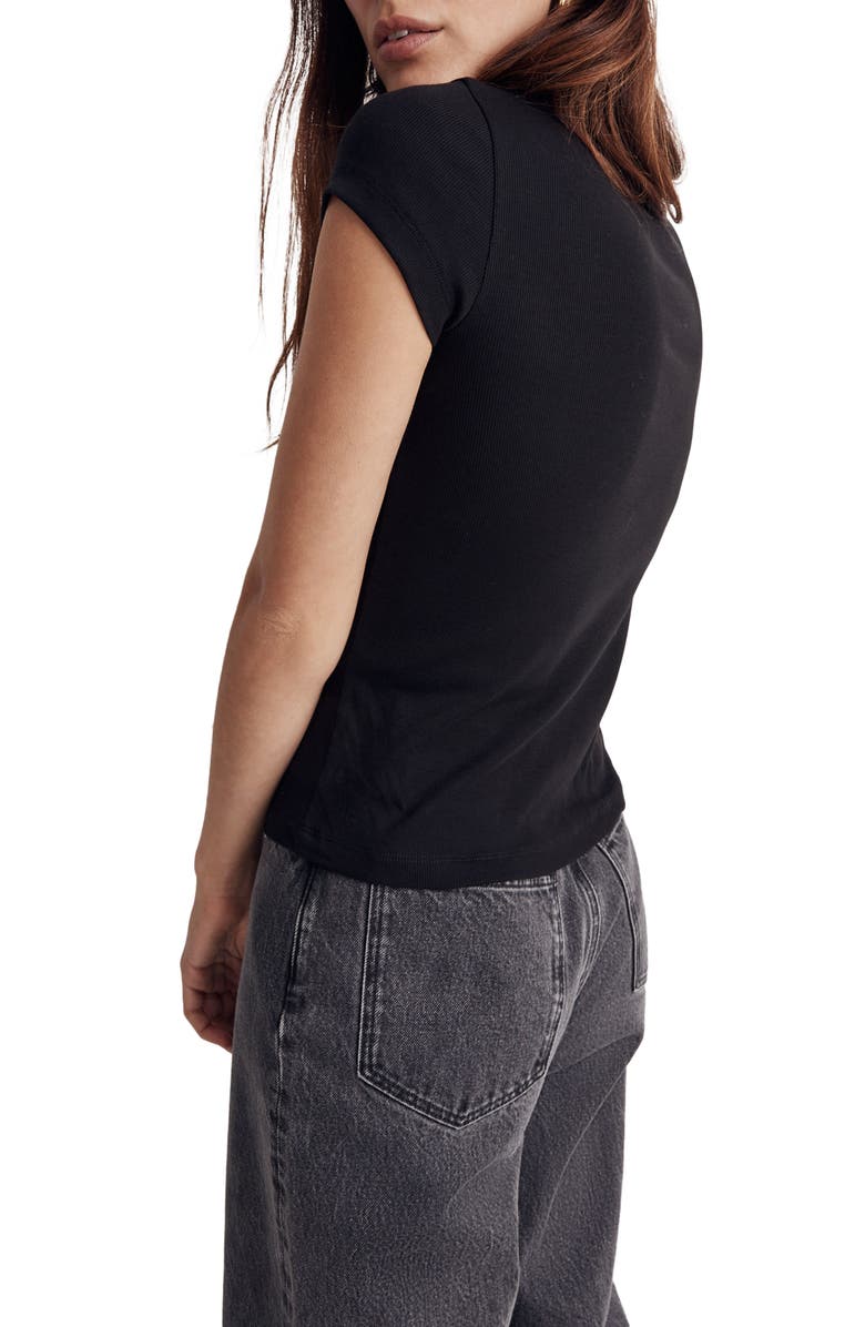 Madewell Supima<sup>®</sup> Cotton Rib T-Shirt, Alternate, color,