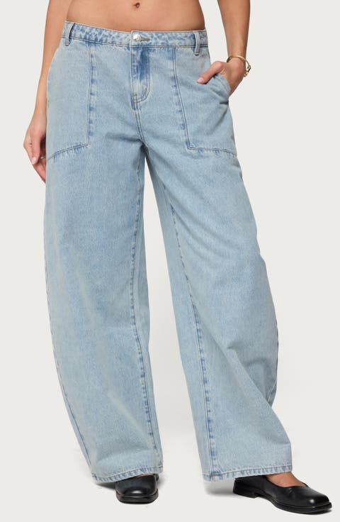 Jolie Low Rise Barrel Jeans