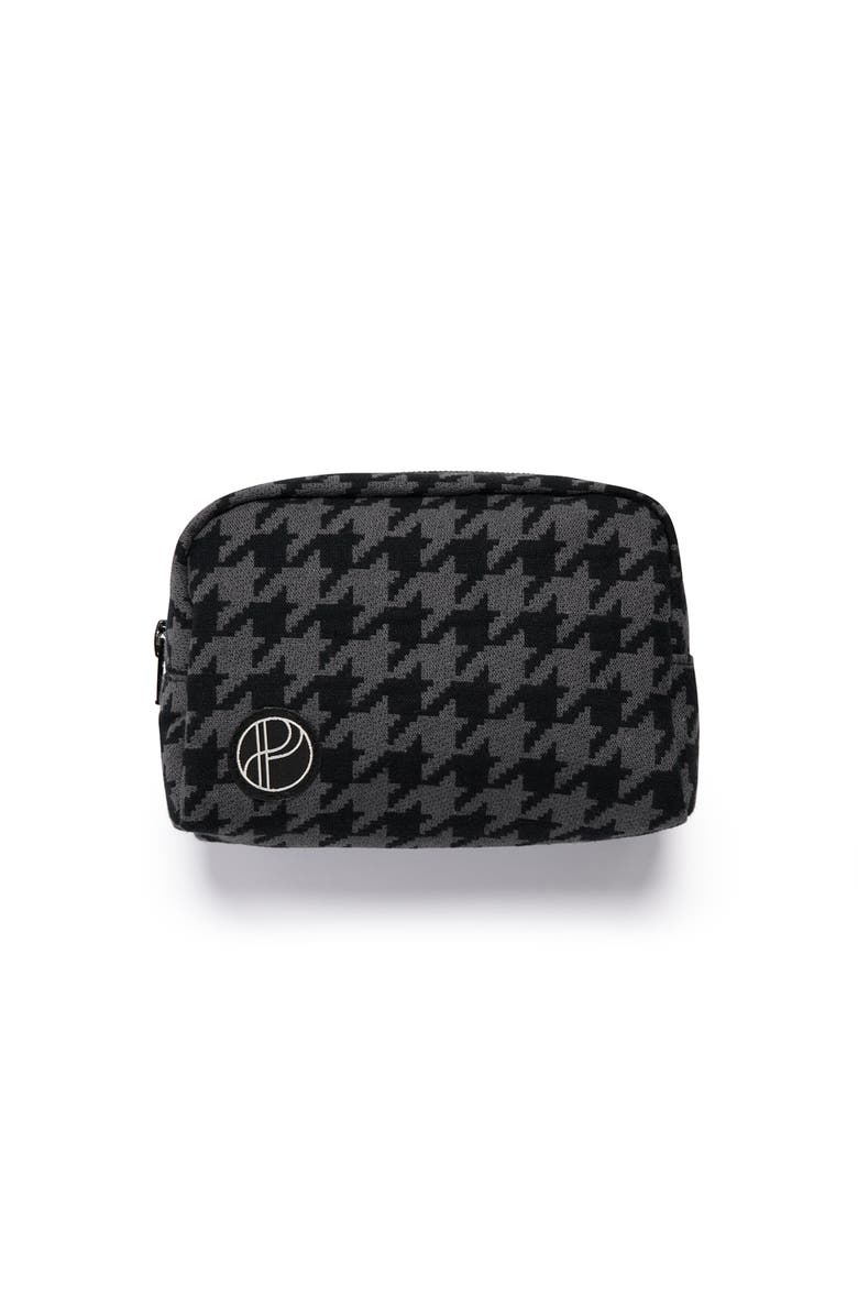 Portier Essentials Pouch, Alternate, color, Onyx Houndstooth