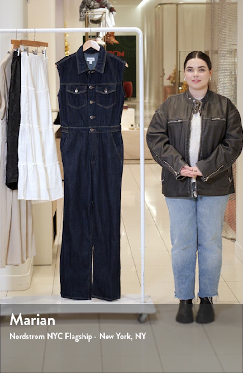 Brooks Denim Jumpsuit, sales video thumbnail