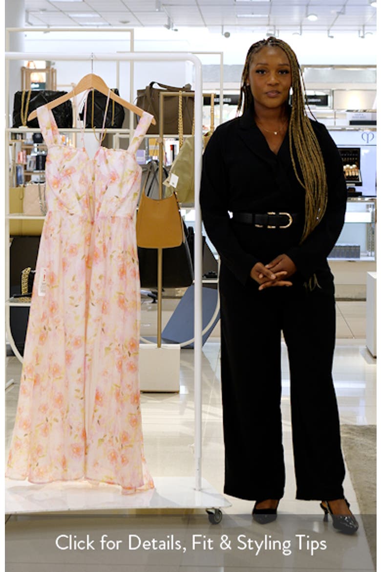 Esra Floral Corset Midi Dress video
