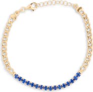 MESHMERISE Cubic Zirconia Chain Bracelet