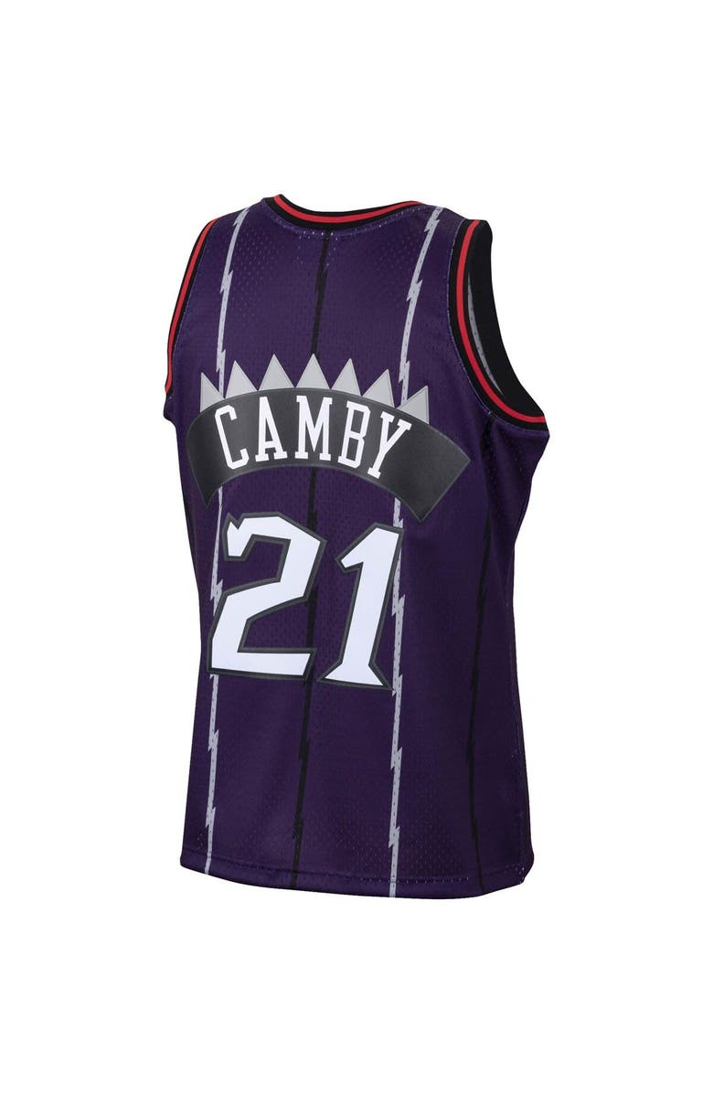 Mitchell & Ness Men's Mitchell & Ness Marcus Camby Purple Toronto Raptors 2001/02 Hardwood Classics Swingman Jersey, Alternate, color, 