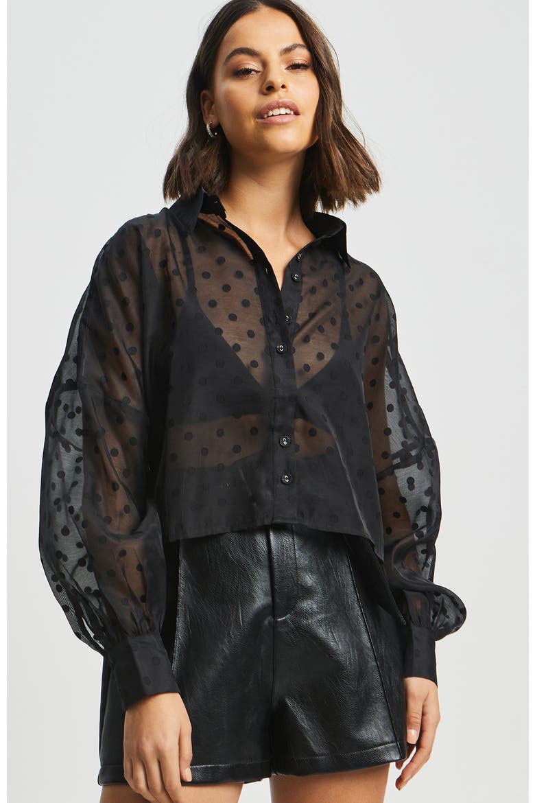 Henderson Blouse, Alternate, color, Black Spot