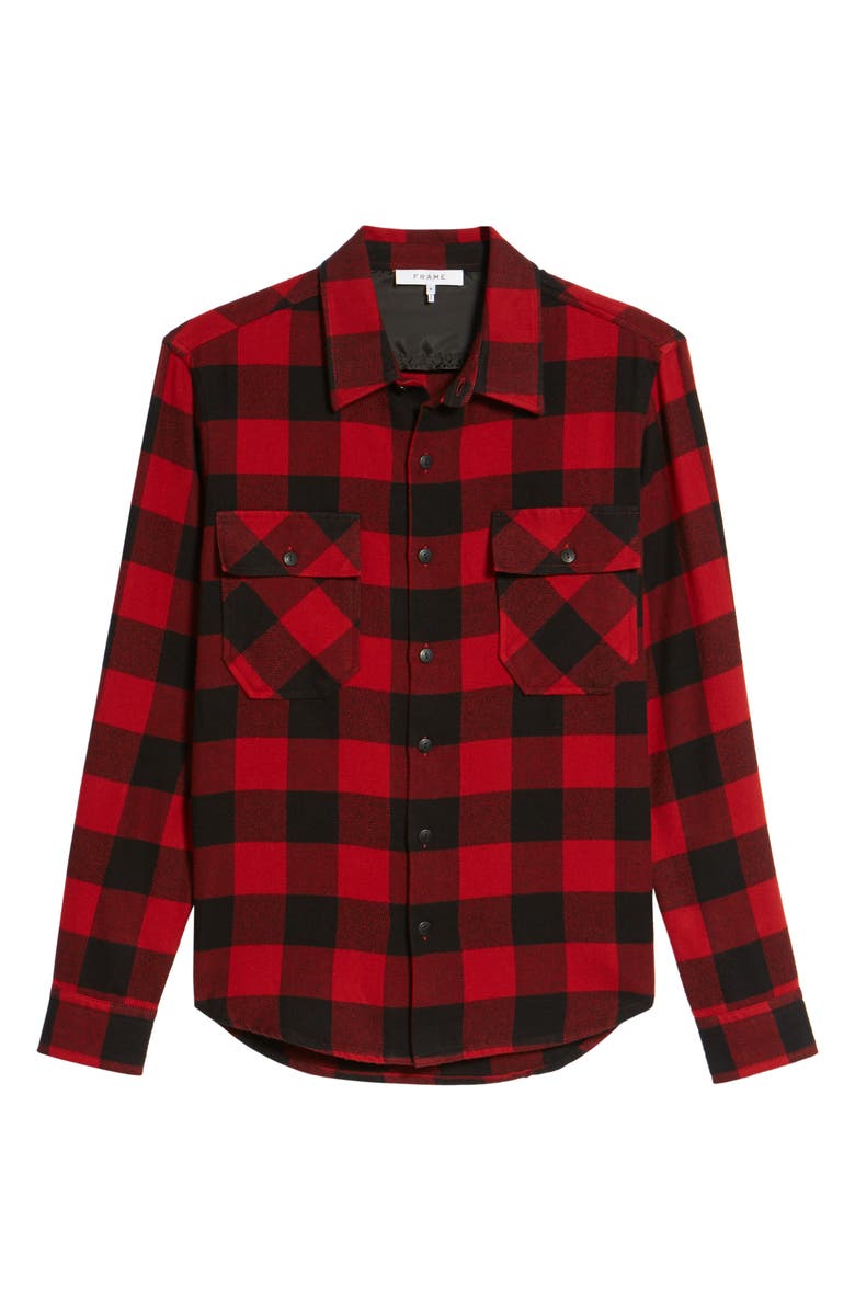 FRAME Buffalo Check Shirt Jacket, Alternate, color, 