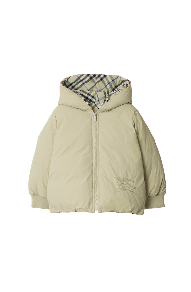Burberry Reversible Check Nylon Puffer Jacket, Alternate, color, 