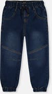 Deux par Deux French Terry Denim Relaxed Jogger Pants