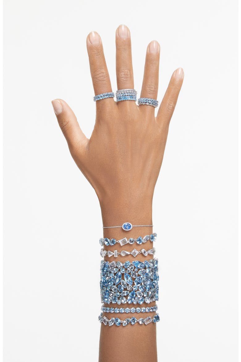 Gema Crystal Bracelet, Alternate, color, BLUE