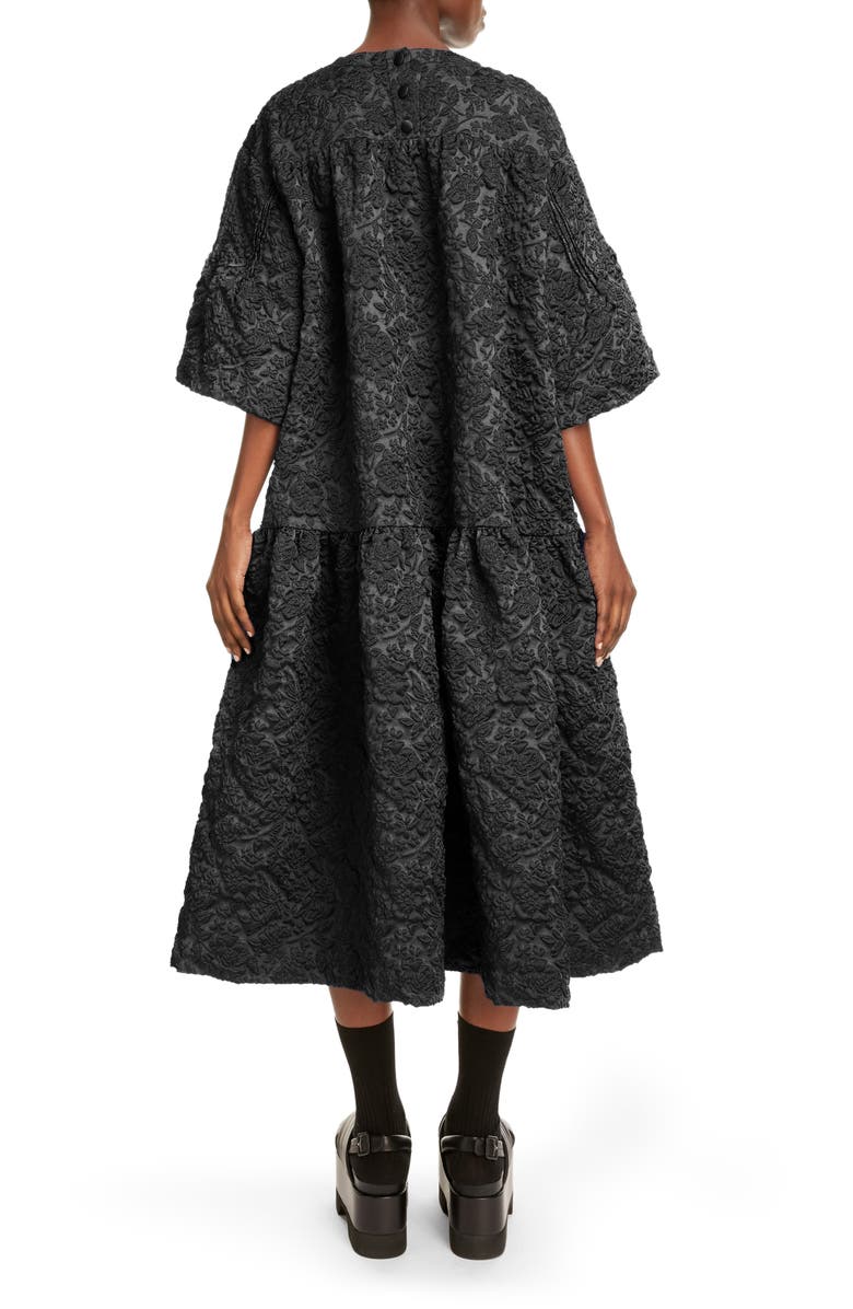 Simone Rocha Cloqué Midi Dress, Alternate, color, 