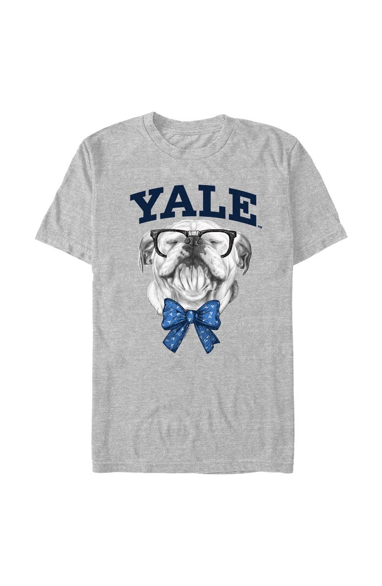 Yale University Men's Yale University Handsome Dan Bow Tie Graphic T-Shirt, Main, color, Sport Grey