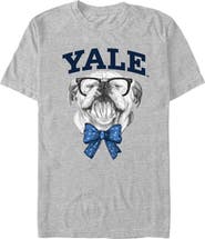 Yale University Men's Yale University Handsome Dan Bow Tie Graphic T-Shirt