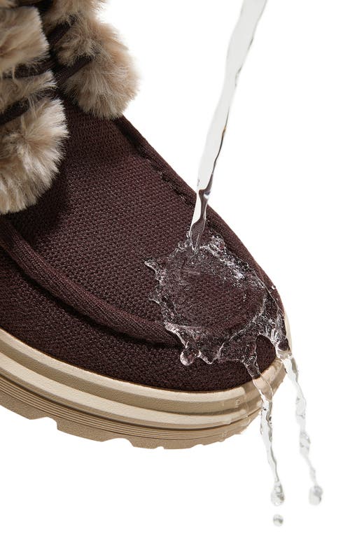 Vivaia Faux Fur Water-repellent Lightweight Warm Boots In Brown