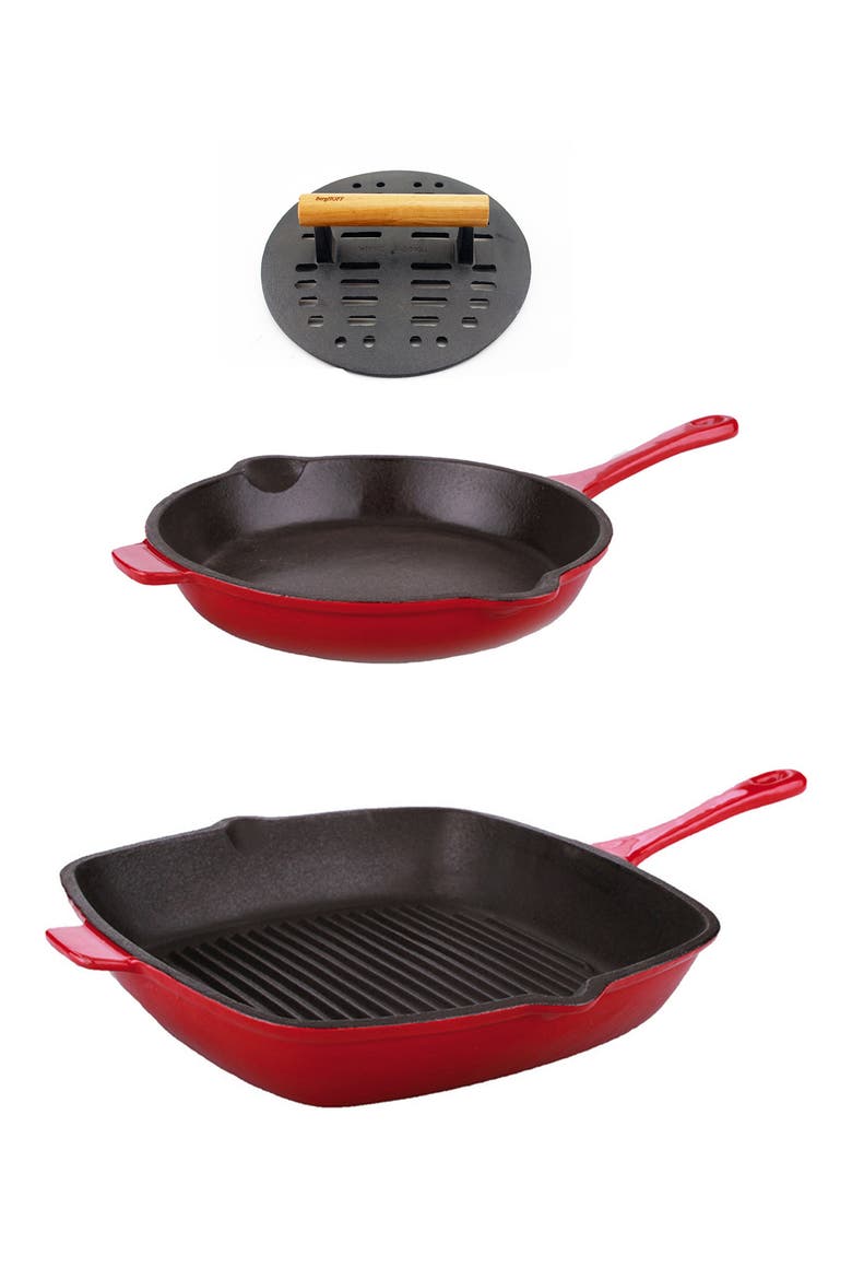 Neo 3-Piece Cast Iron Set, Main, color, PURPLE