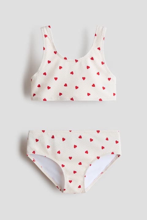 Textured two-piece swimsuit