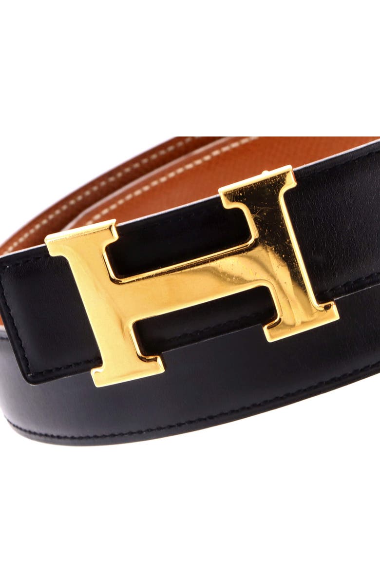 Pre-Owned Hermes Constance Reversible Belt Leather Medium, Alternate, color, Black