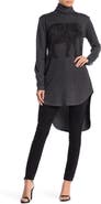 GO COUTURE Turtleneck High-Low Tunic Sweater
