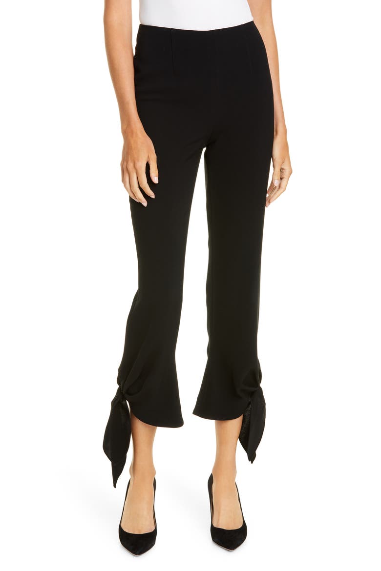Nuluu Tie Ankle Pants, Main, color, BLACK