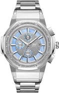 JBW Saxon Diamond Stainless Steel Watch, 44mm - 0.08 ctw