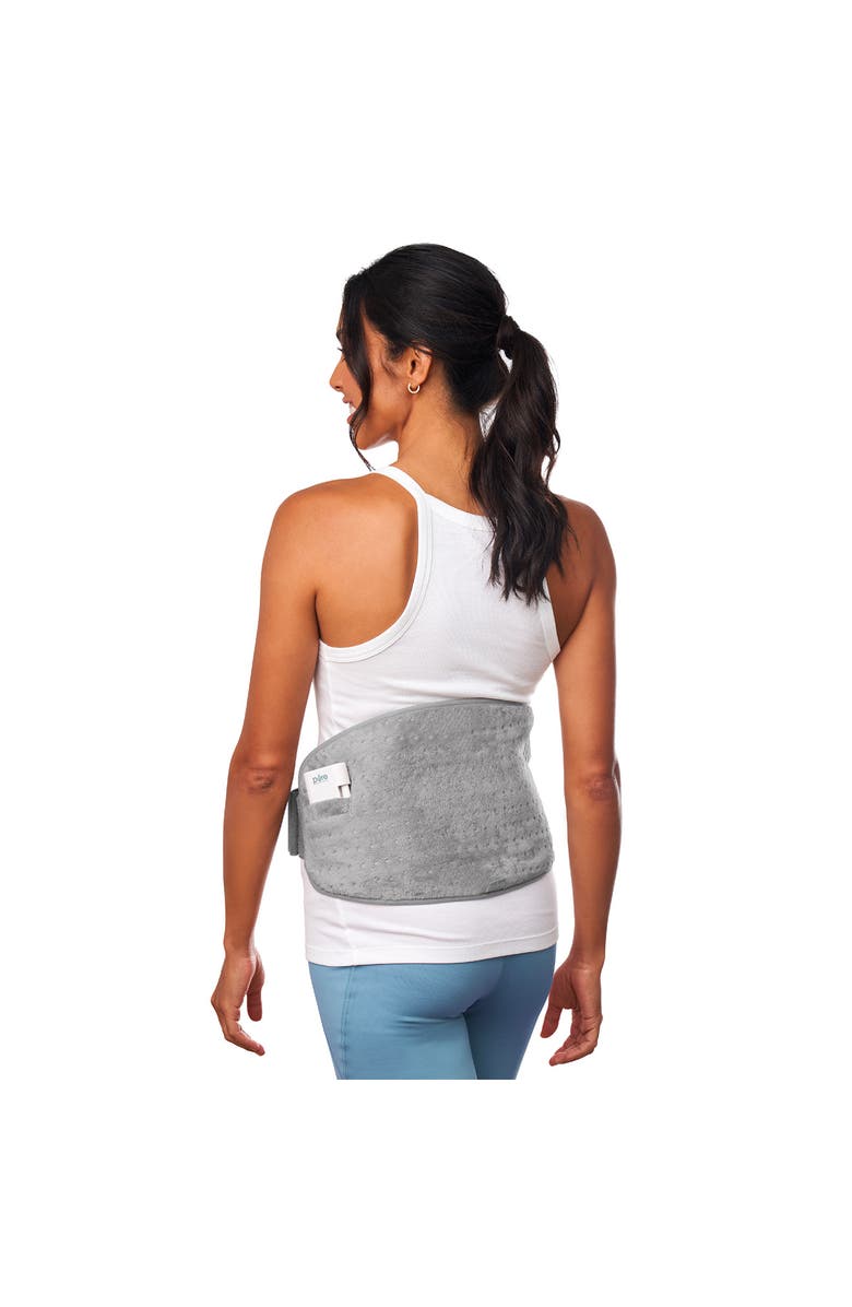 PURE ENRICHMENT Lumbar & Abdominal Cordless Heating Wrap, Alternate, color, Mist Gray