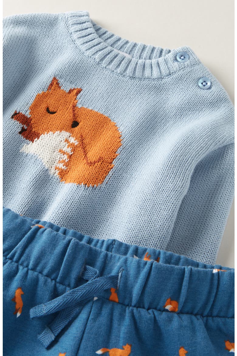 Cozy Motif Sweater & Joggers Set, Alternate, color, BLUE F FOX- NAVY FOXES