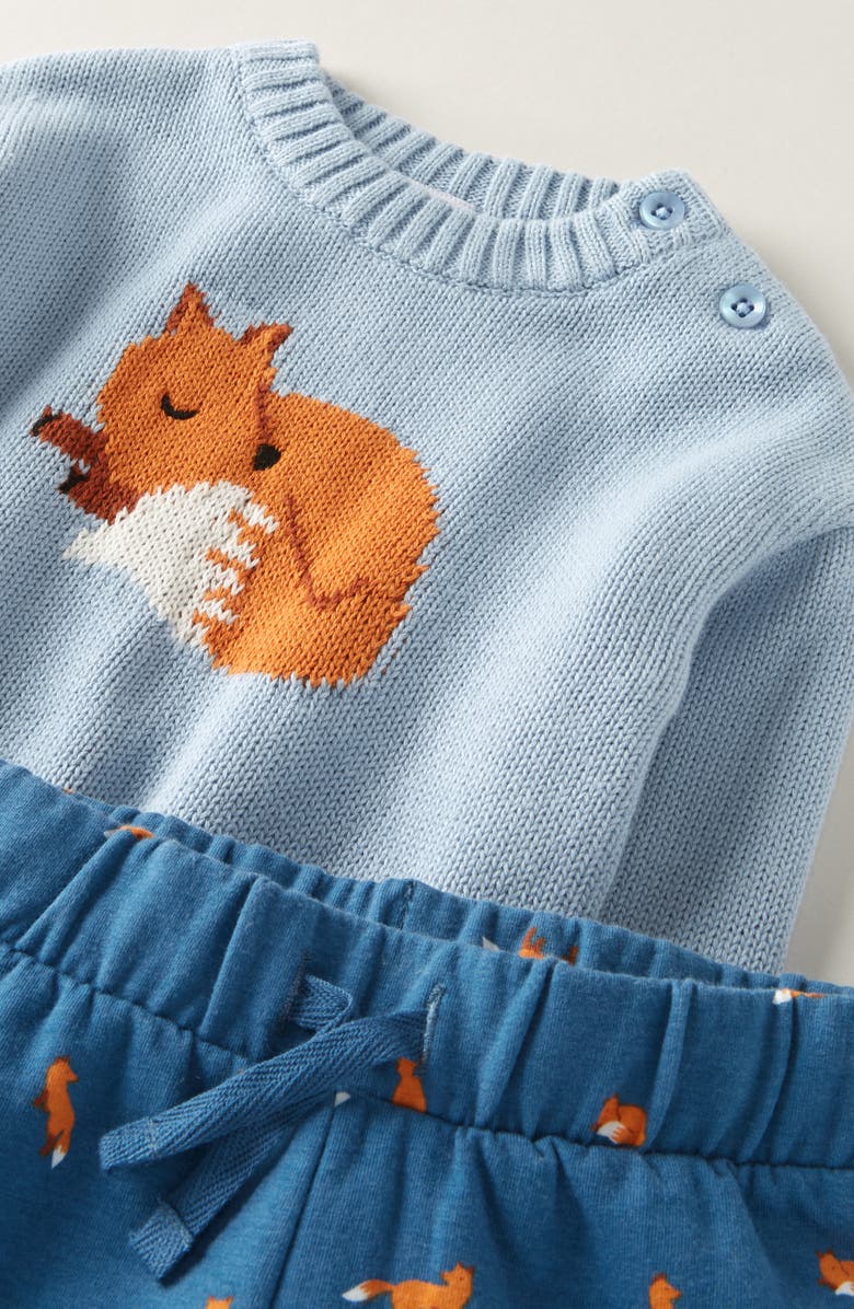 Nordstrom Cozy Motif Sweater & Joggers Set, Alternate, color, Blue F Fox- Navy Foxes