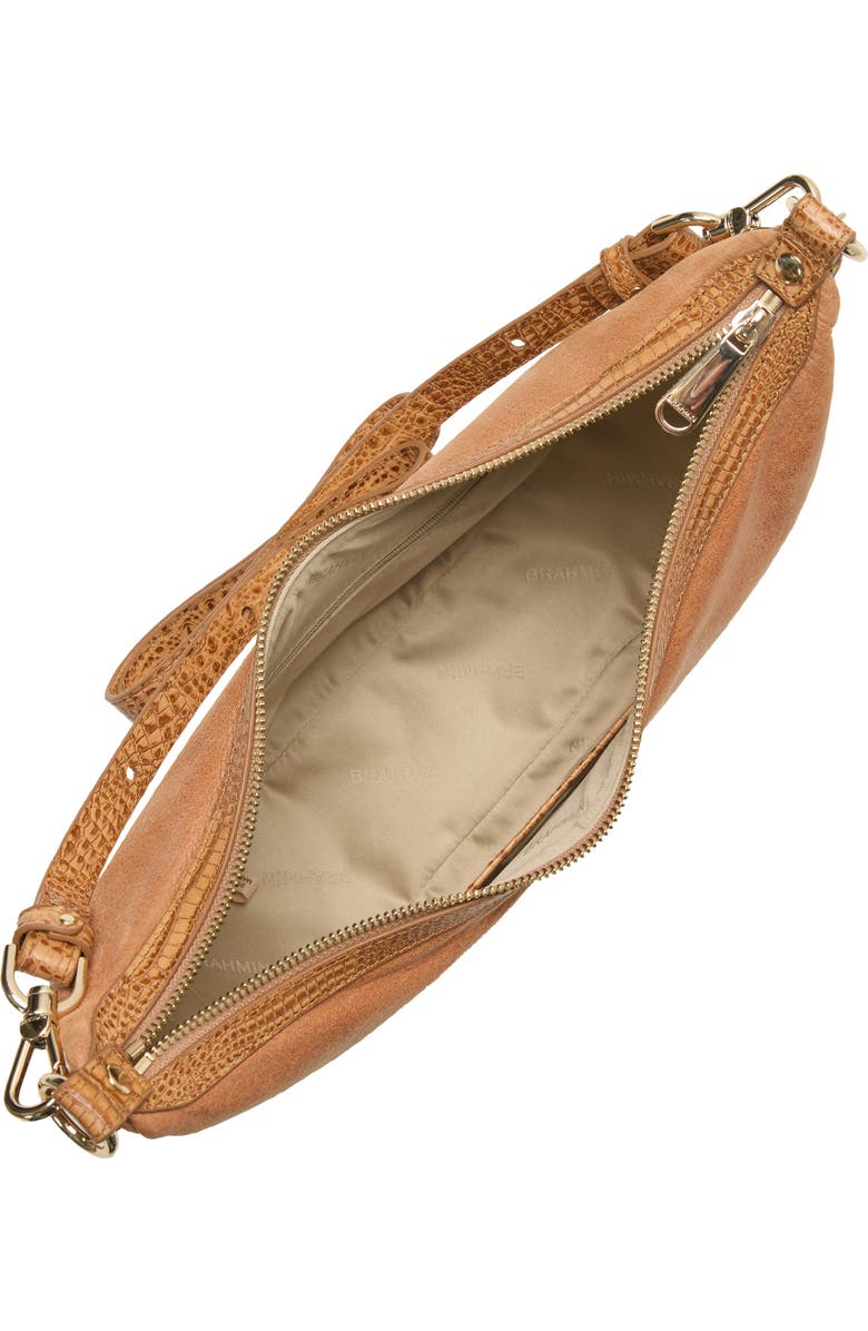 Brahmin Percy Leather Shoulder Bag, Alternate, color, Tan