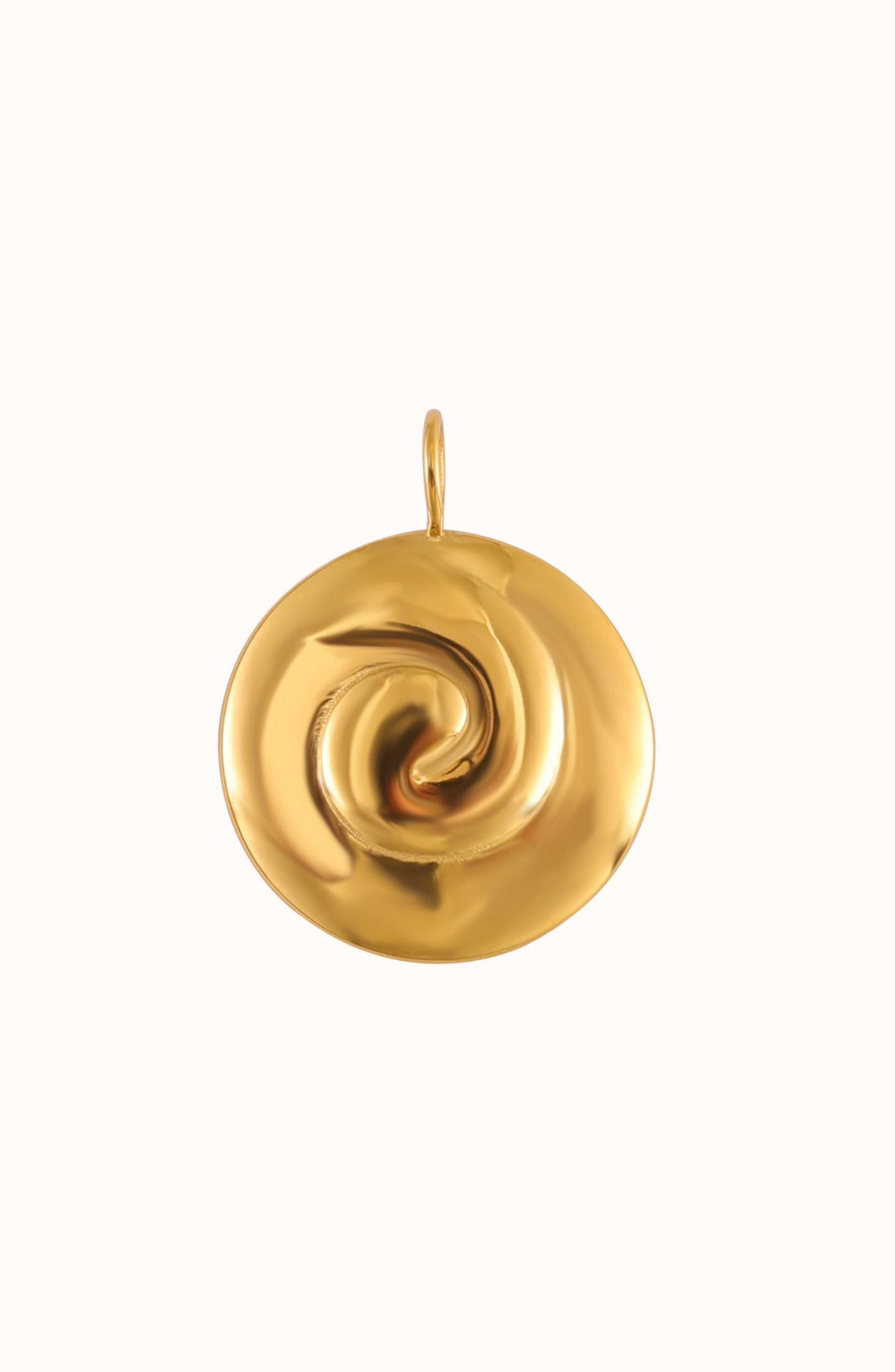Joiana Jewelry Bold Billow Pendant in Gold 