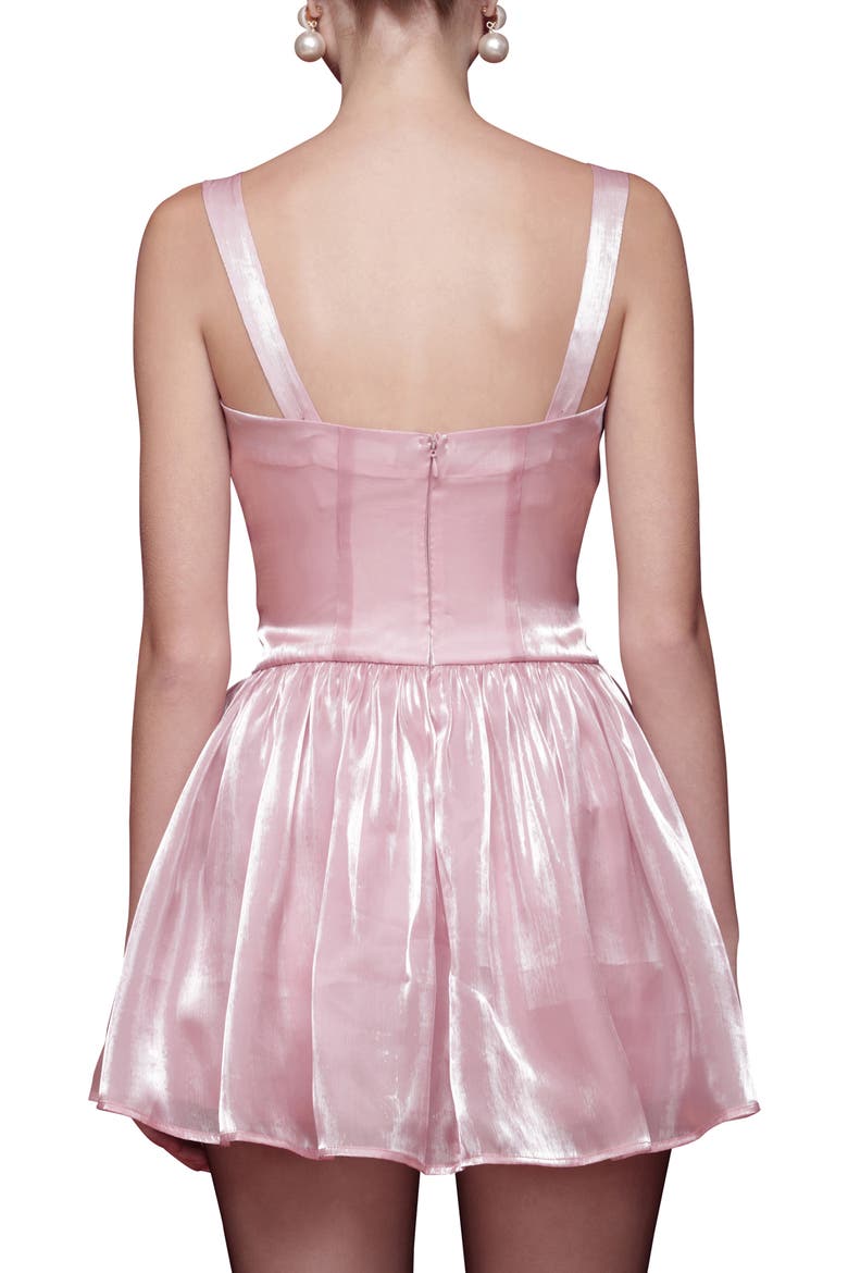 Sleeveless Fit & Flare Minidress, Alternate, color, PINK